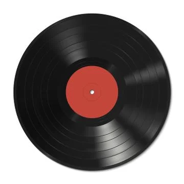 Vinyl record template Stock Illustration