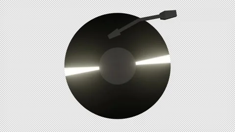 Vinyl Record Transparent Background Seamless Loop Animation For Music Soundtrack 스톡 동영상 160480737