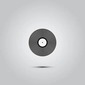 Vinyl record vector icon Stock Illustration