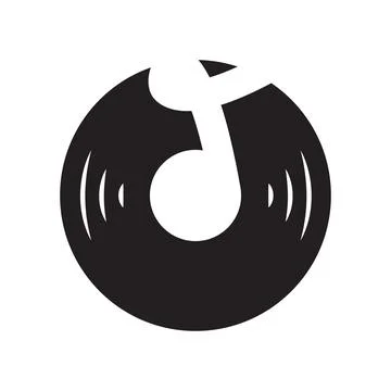 Vinyl record vector icon Stock Illustration