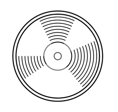 Vinyl record vector illustration Stock Illustration