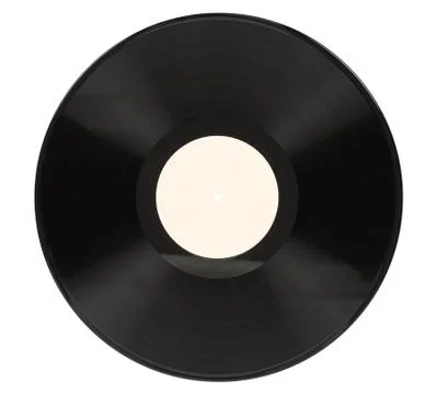 Vinyl record on white background Stock Photos