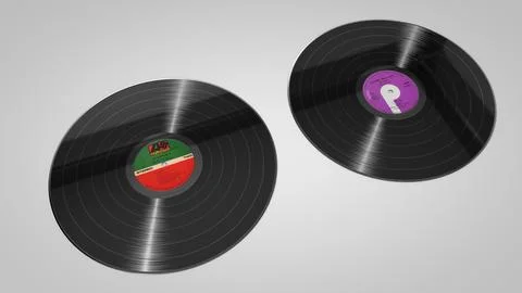 Vinyl Records 3D Model
