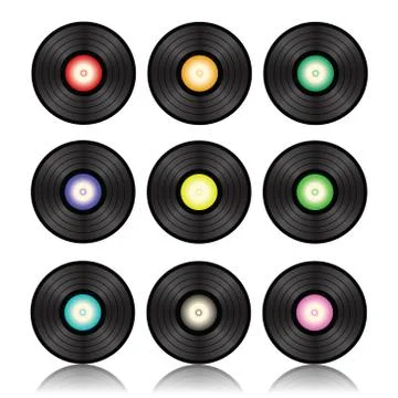 Vinyl records Stock Photos