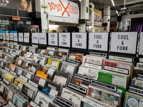 Vinyl records. Stock Photos