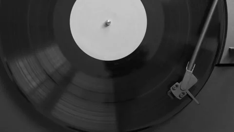Vinyl Records Rotating On Turntables, Smooth Looping Animation Video stock 342902857
