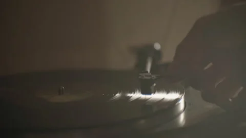 Vinyl Spinning On A Turntable Record Player Stock Footage 265073326