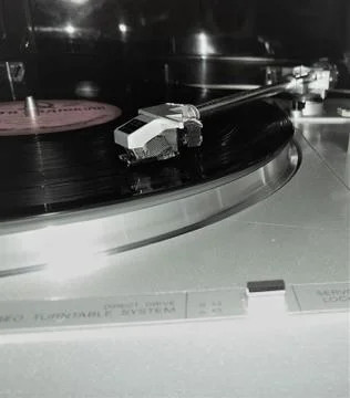 Vinyl on a tablet Stock Photos