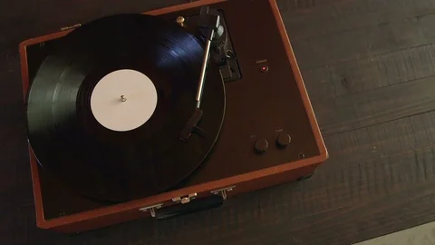 Vinyl turntable pan Video stock 101505026