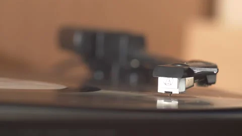 Vinyl Turntable Record Player Stock Footage 234780345