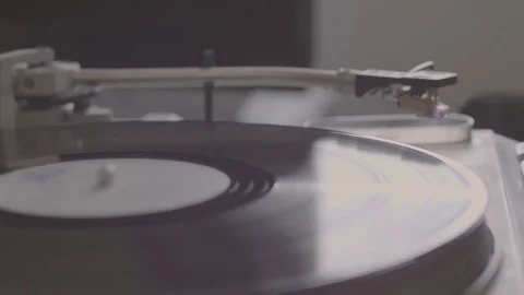 Vinyl Vintage Record Player Needle Stock Footage 81543653