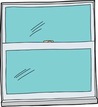 Vinyl window Stock Illustration
