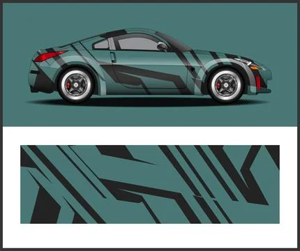 Vinyl Wrap Illustrator for car wrap design Illustrazione stock