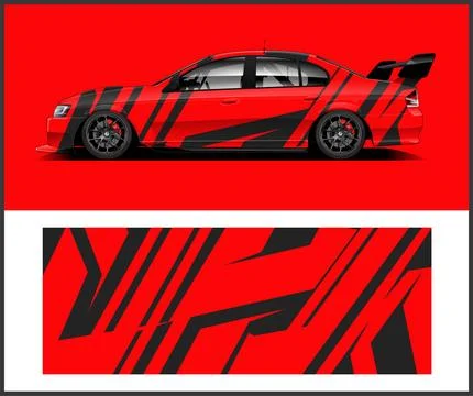 Vinyl Wrap Illustrator for car wrap design Ilustração Stock