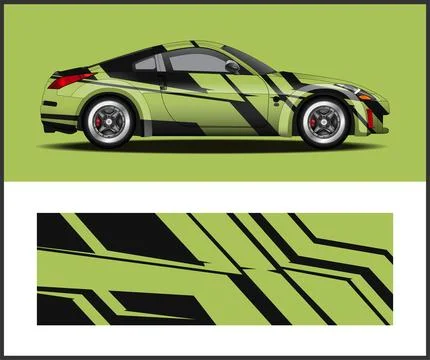 Vinyl Wrap Illustrator for car wrap design Stock Illustration