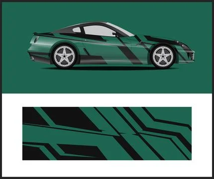 Vinyl Wrap Illustrator for car wrap design Ilustração Stock
