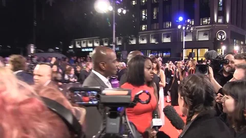 Viola Davis at 62nd BFI LFF Opening Gala and 'Widows' premiere Video stock 101196652