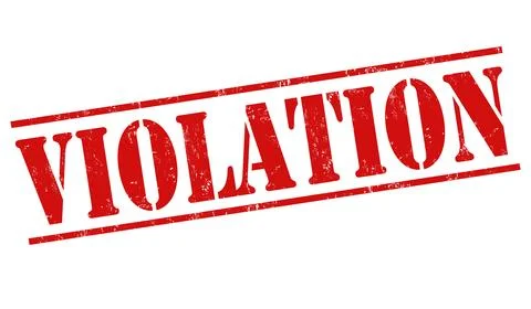 Violation grunge rubber stamp Stock Illustration