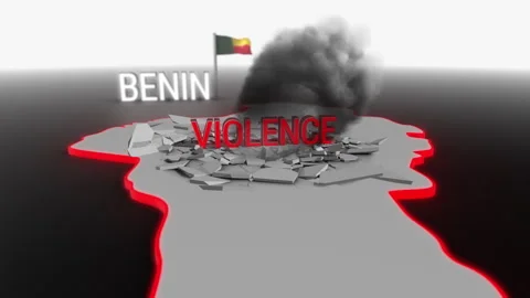 Violence hits Benin Stock Footage 259222665
