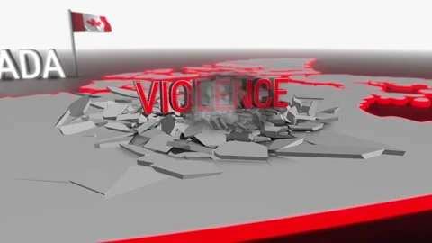 Violence hits Canada Stock Footage 265014258