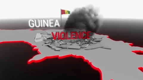 Violence hits Guinea Stock Footage 288964620