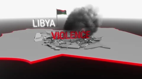 Violence hits Libya Stock Footage 274244811