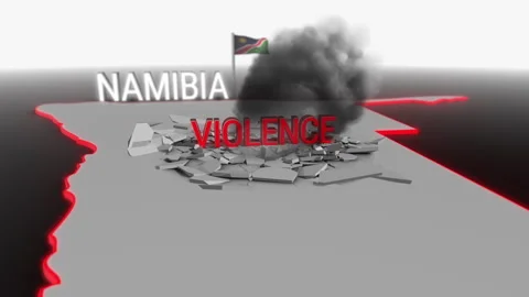 Violence hits Namibia Stock Footage 277092496