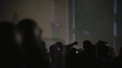 Violent clash between protesters and riot police as city burns 01 Stock Footage 145812765
