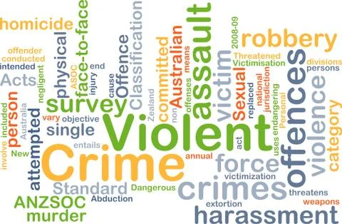Violent crime background concept Stock Illustration