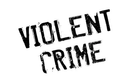 Violent Crime rubber stamp Stock Illustration
