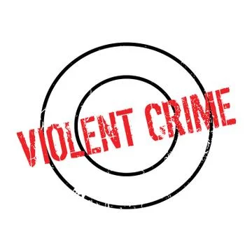 Violent Crime rubber stamp Stock Illustration