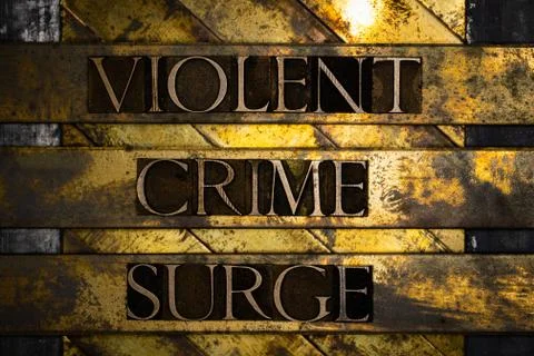 Violent Crime Surge Stock Illustration