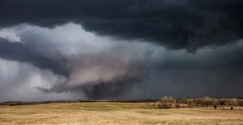 Violent EF-3 tornado, Tescott, Kansas, US Stock Photos