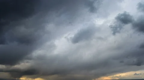 Violent storm clouds time lapse 4K Vídeos de archivo 48954157