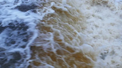Violent waterfall, slow motion Stock Footage 227742652