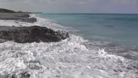 Violent waves Stock Footage 88972665