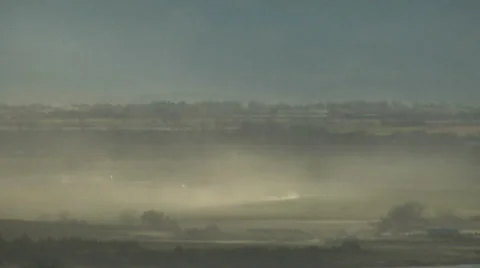 Violent Winter Downslope Winds Plains Dust Storm Stock Footage 54724943