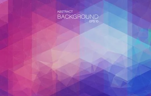 Violet 2D mosaic background with triangle shapes Stock Illustration