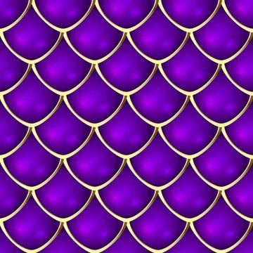 Violet 3d vector seamless pattern. Geometric luxury surface background. Repea Illustrazione stock