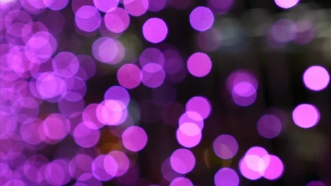 Violet Abstract Blurred Festive Lights Bokeh Background at Outdoor Stock-Footage 123712347