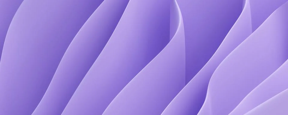 Violet abstract geometric shape dynamic concept 3d render illustration Stock Illustration