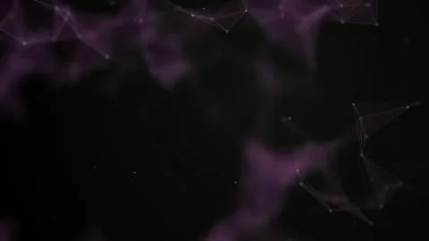 Violet abstract technology and caliginous background with plexus elements and Stock Illustration