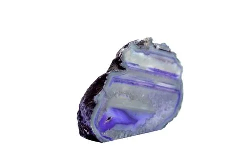 Violet Agate geode Stock Photos