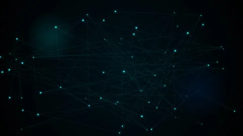 Violet ambient fluid gradient wave motion loop Video stock 346582236
