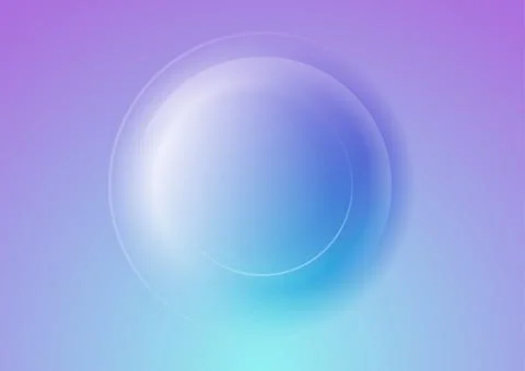 Violet and blue smooth circle abstract geometric tech background Stock Illustration