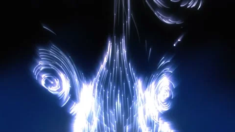 Violet and Blue Wispy Dots 02 Stock Footage 213944452