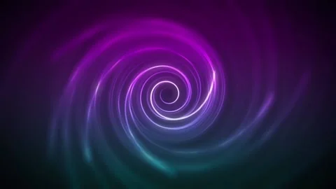 Violet And Cyan Gradient With A Spiraling 3D Object Motion Background Stock Footage 143157951