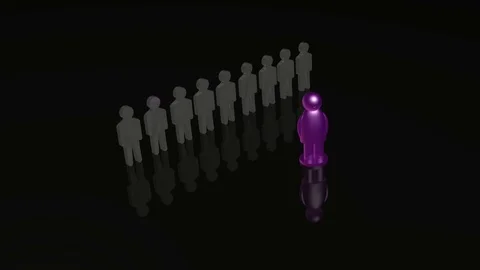 Violet and grey mans Stock Footage 107439115