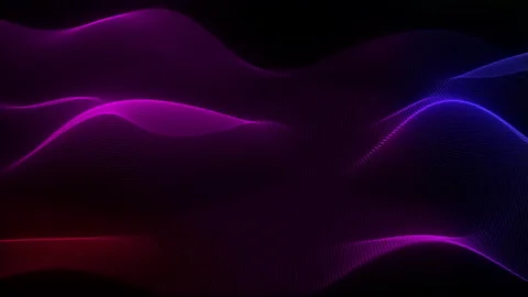 Violet and magenta waves on black background inspired by automotive lighting Stock Footage 268003105