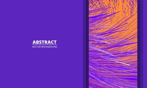 Violet and orange modern vector abstract background. Violet and orange abstract Stock Illustration